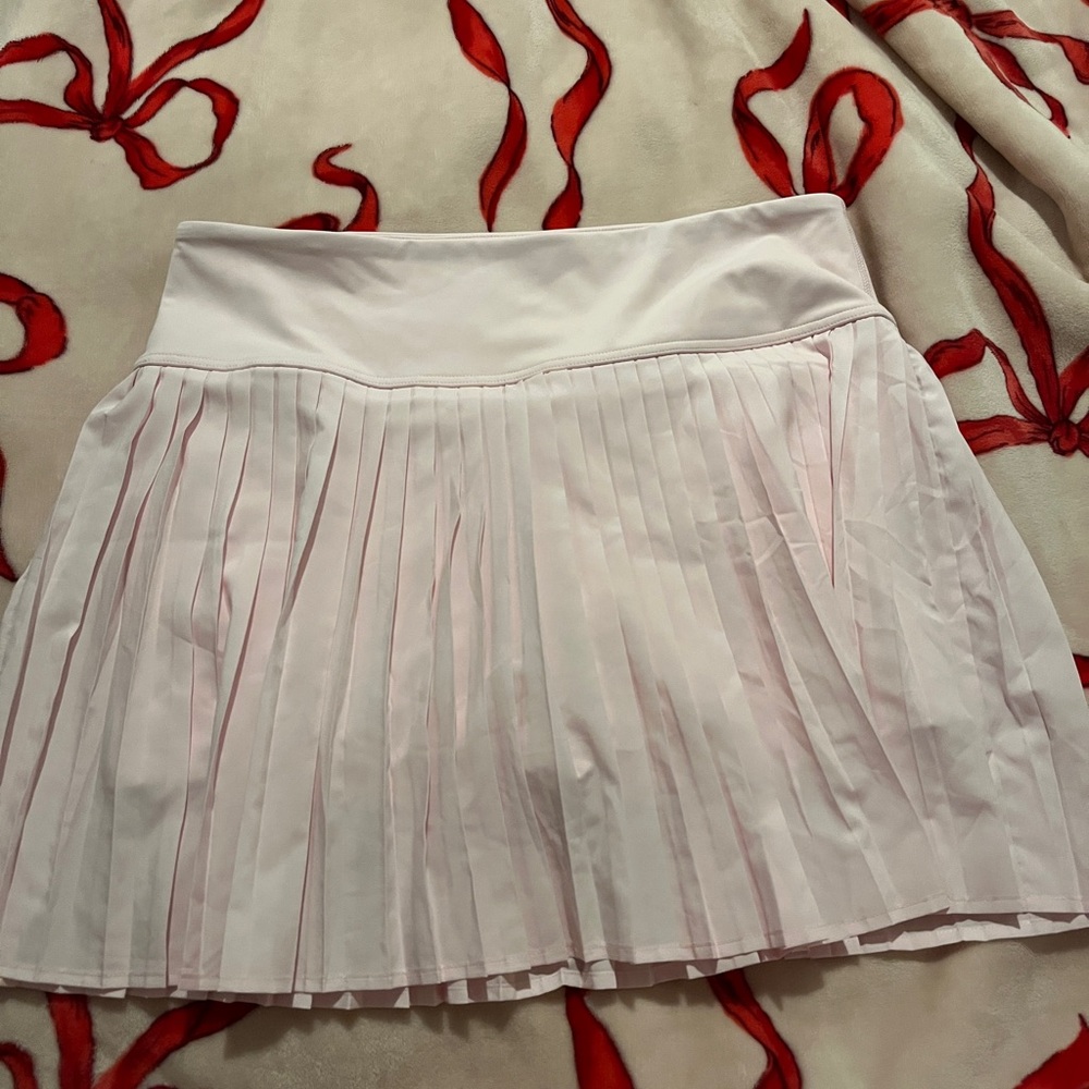 Fabletics baby pink Mini Skater Skirt Pleated Athletic
